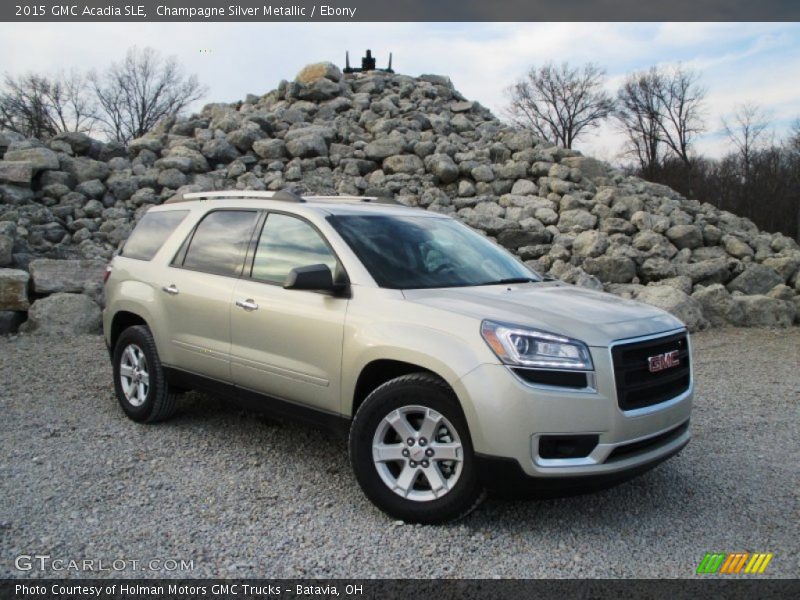 Champagne Silver Metallic / Ebony 2015 GMC Acadia SLE