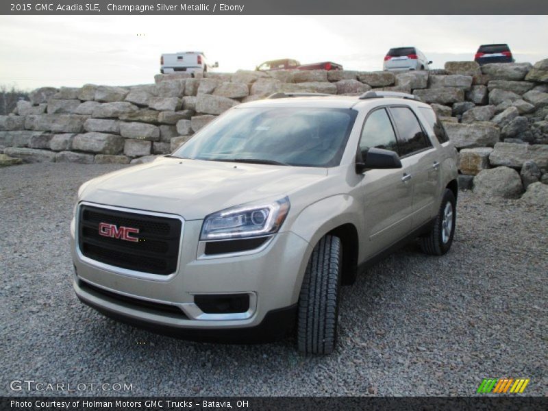 Champagne Silver Metallic / Ebony 2015 GMC Acadia SLE