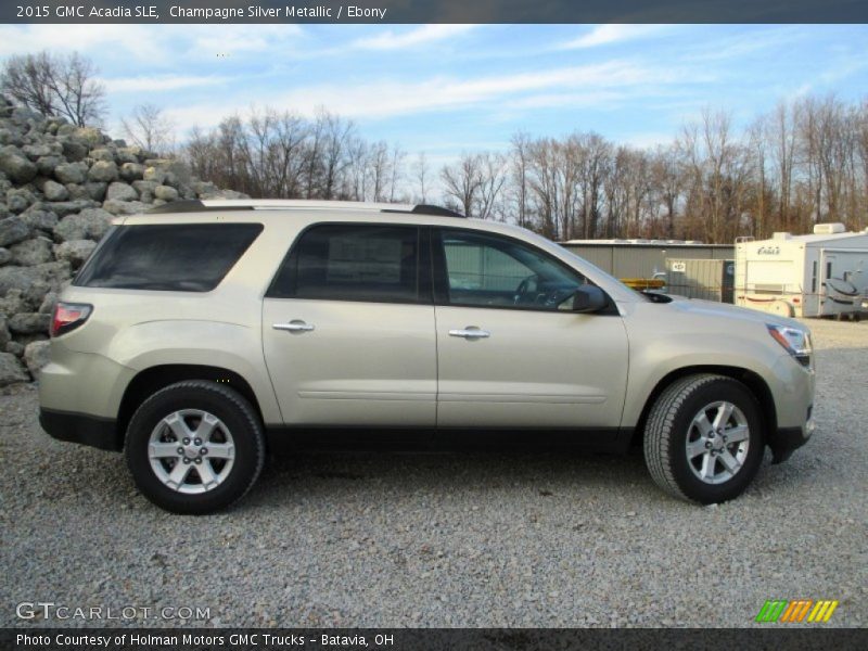 Champagne Silver Metallic / Ebony 2015 GMC Acadia SLE