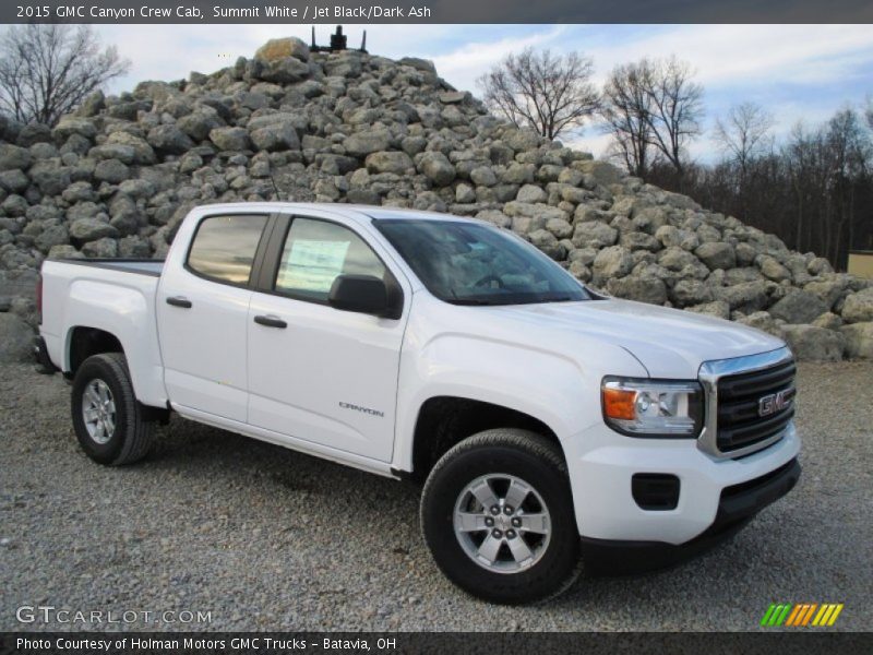 Summit White / Jet Black/Dark Ash 2015 GMC Canyon Crew Cab