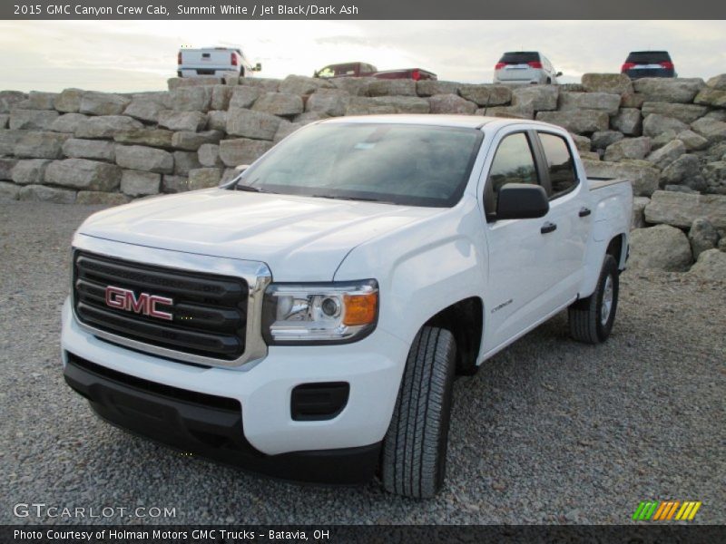 Summit White / Jet Black/Dark Ash 2015 GMC Canyon Crew Cab