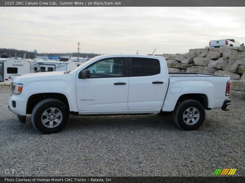 Summit White / Jet Black/Dark Ash 2015 GMC Canyon Crew Cab