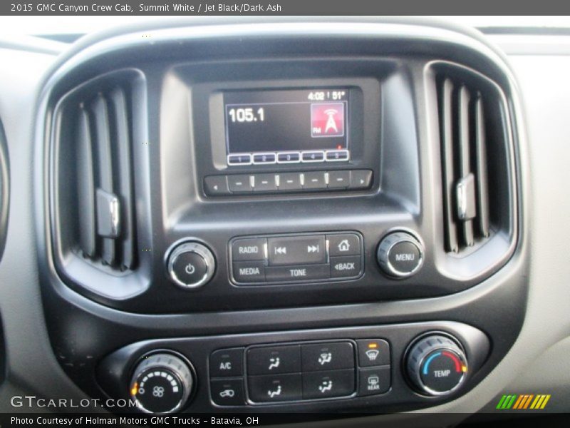 Summit White / Jet Black/Dark Ash 2015 GMC Canyon Crew Cab