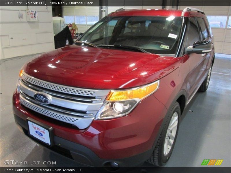 Ruby Red / Charcoal Black 2015 Ford Explorer XLT