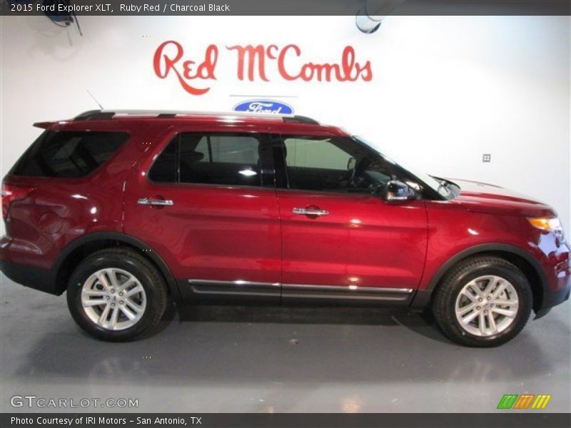 Ruby Red / Charcoal Black 2015 Ford Explorer XLT