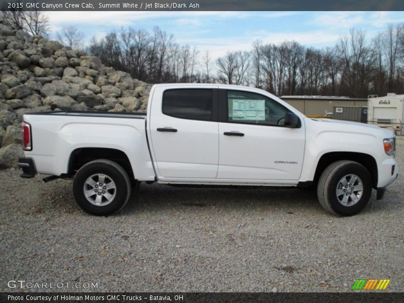 Summit White / Jet Black/Dark Ash 2015 GMC Canyon Crew Cab