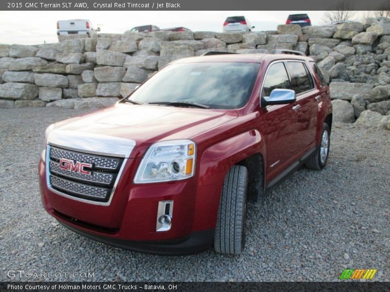 Crystal Red Tintcoat / Jet Black 2015 GMC Terrain SLT AWD