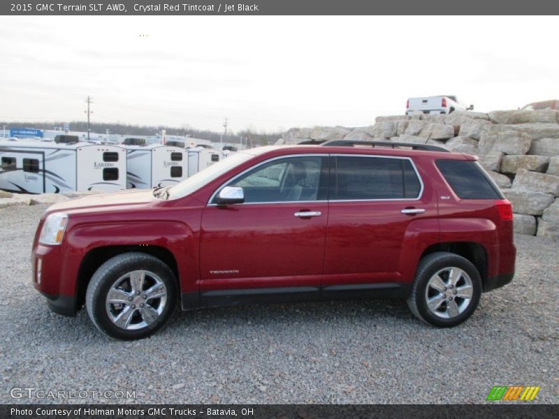 Crystal Red Tintcoat / Jet Black 2015 GMC Terrain SLT AWD