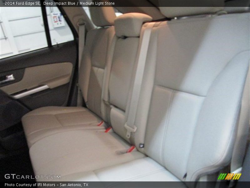 Deep Impact Blue / Medium Light Stone 2014 Ford Edge SE