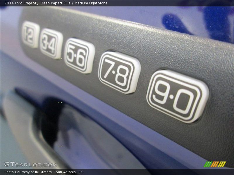 Deep Impact Blue / Medium Light Stone 2014 Ford Edge SE