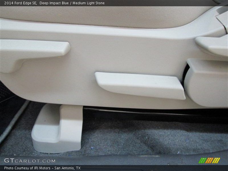 Deep Impact Blue / Medium Light Stone 2014 Ford Edge SE
