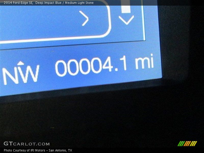 Deep Impact Blue / Medium Light Stone 2014 Ford Edge SE