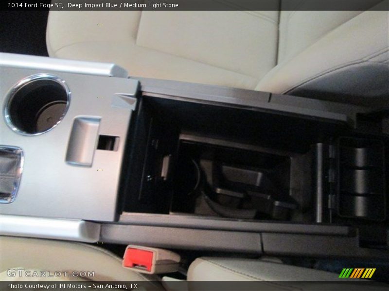 Deep Impact Blue / Medium Light Stone 2014 Ford Edge SE