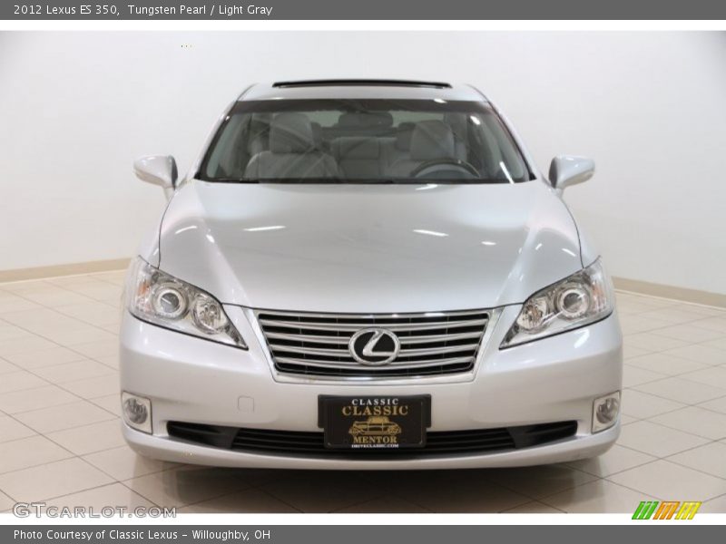 Tungsten Pearl / Light Gray 2012 Lexus ES 350