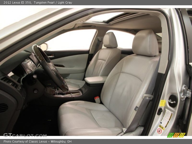Tungsten Pearl / Light Gray 2012 Lexus ES 350
