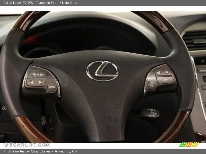 Tungsten Pearl / Light Gray 2012 Lexus ES 350