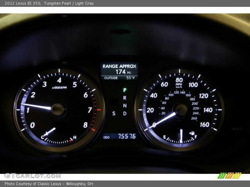 Tungsten Pearl / Light Gray 2012 Lexus ES 350