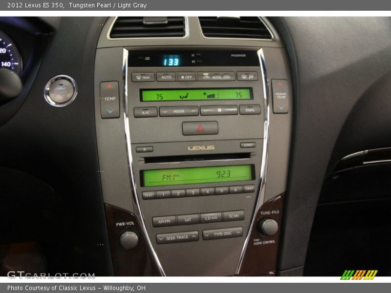 Tungsten Pearl / Light Gray 2012 Lexus ES 350