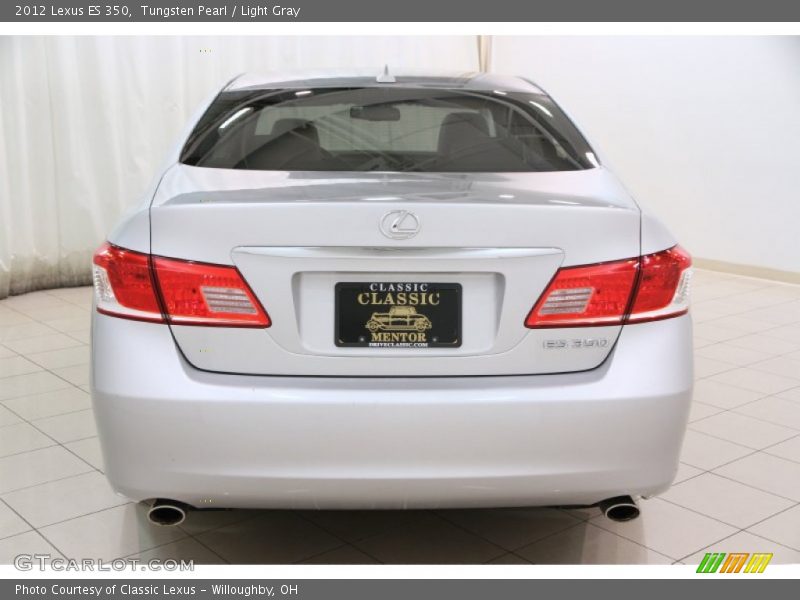 Tungsten Pearl / Light Gray 2012 Lexus ES 350