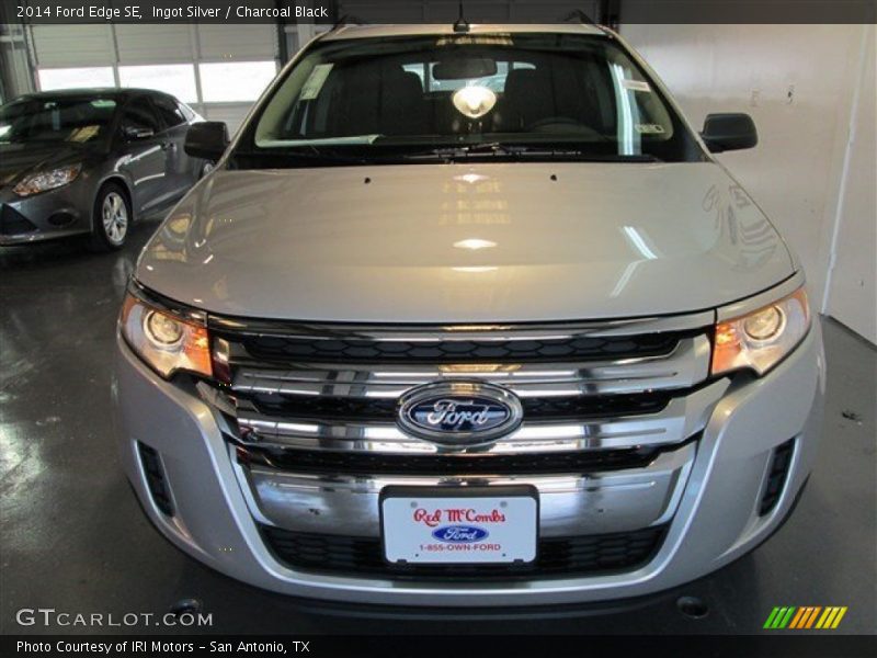 Ingot Silver / Charcoal Black 2014 Ford Edge SE