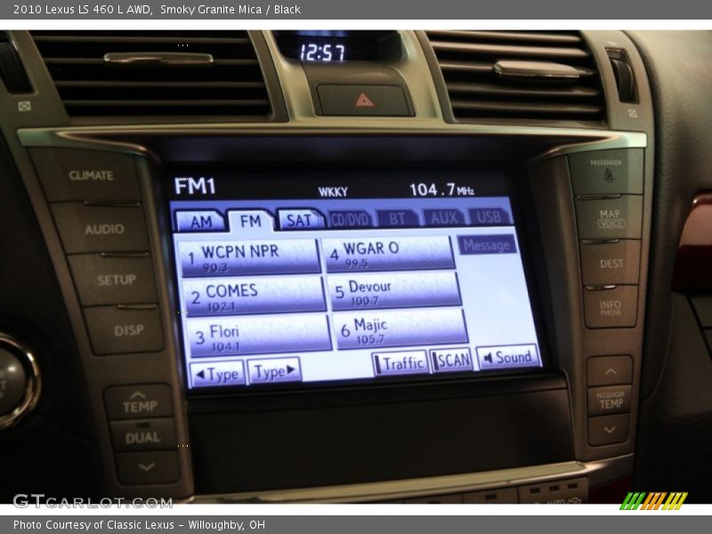 Smoky Granite Mica / Black 2010 Lexus LS 460 L AWD