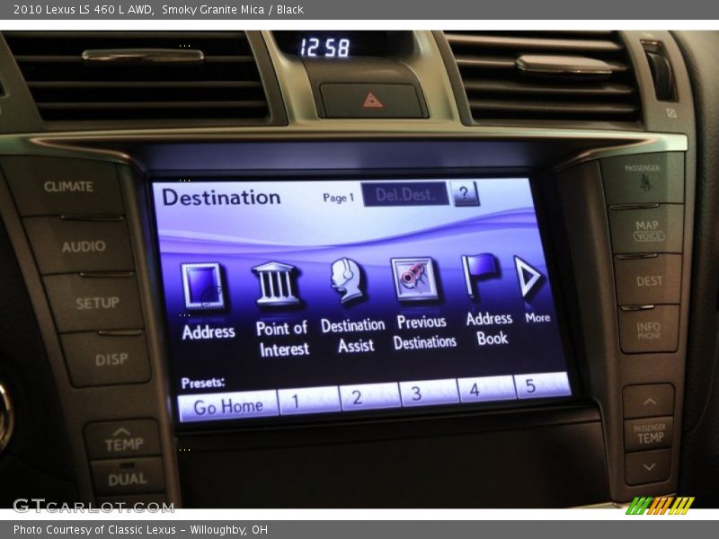 Smoky Granite Mica / Black 2010 Lexus LS 460 L AWD