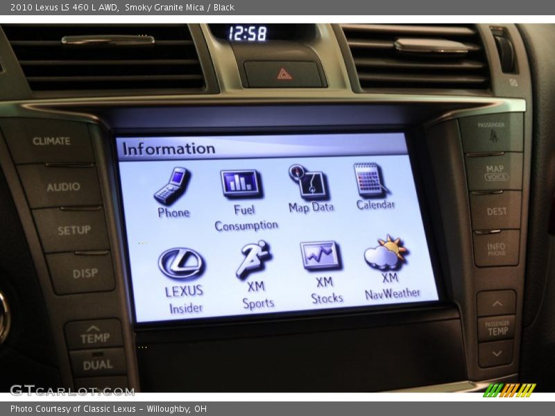 Smoky Granite Mica / Black 2010 Lexus LS 460 L AWD