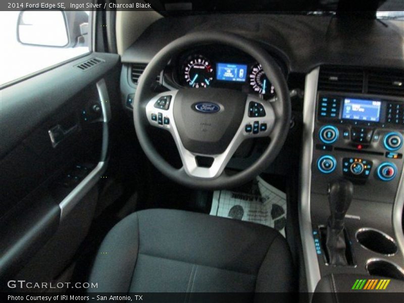 Ingot Silver / Charcoal Black 2014 Ford Edge SE