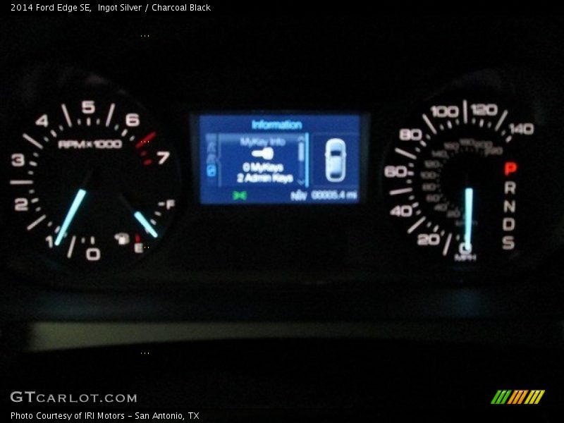 Ingot Silver / Charcoal Black 2014 Ford Edge SE