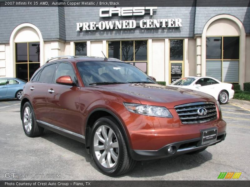 Autumn Copper Metallic / Brick/Black 2007 Infiniti FX 35 AWD