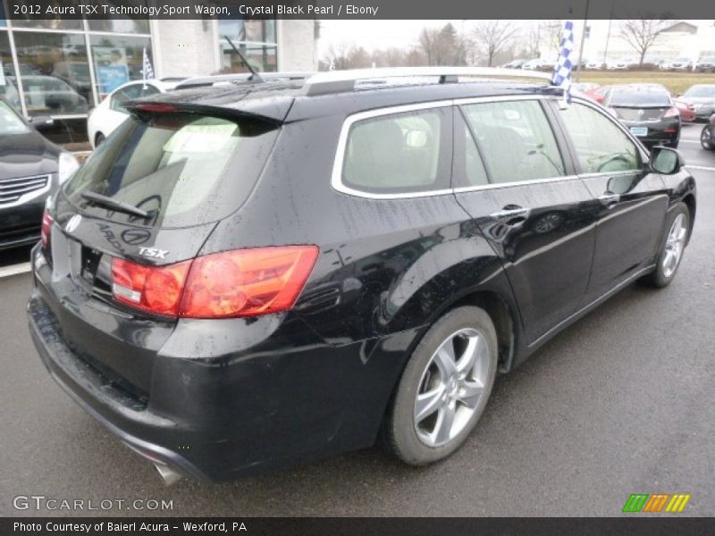 Crystal Black Pearl / Ebony 2012 Acura TSX Technology Sport Wagon
