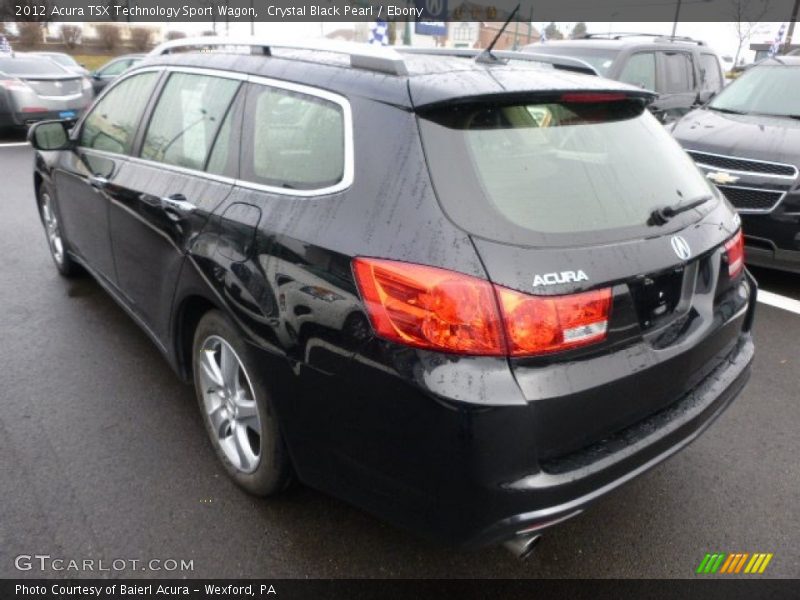 Crystal Black Pearl / Ebony 2012 Acura TSX Technology Sport Wagon