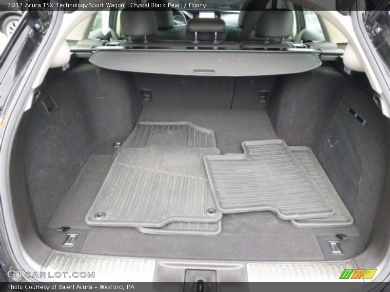 Crystal Black Pearl / Ebony 2012 Acura TSX Technology Sport Wagon