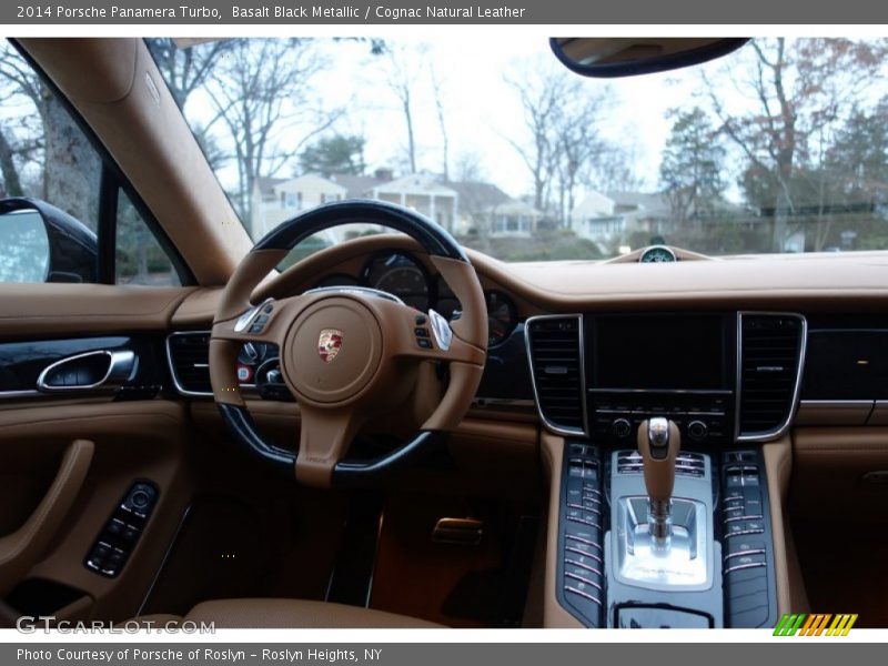 Basalt Black Metallic / Cognac Natural Leather 2014 Porsche Panamera Turbo