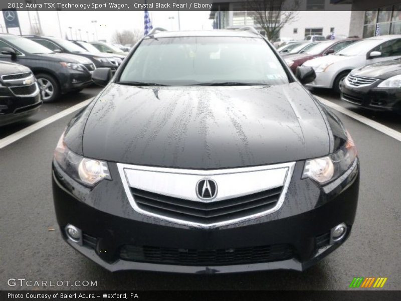Crystal Black Pearl / Ebony 2012 Acura TSX Technology Sport Wagon