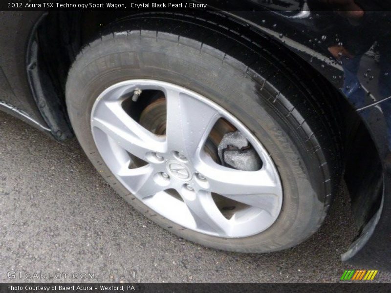 Crystal Black Pearl / Ebony 2012 Acura TSX Technology Sport Wagon