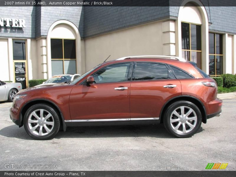 Autumn Copper Metallic / Brick/Black 2007 Infiniti FX 35 AWD