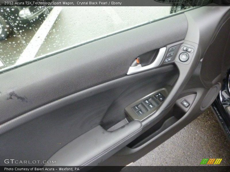 Crystal Black Pearl / Ebony 2012 Acura TSX Technology Sport Wagon