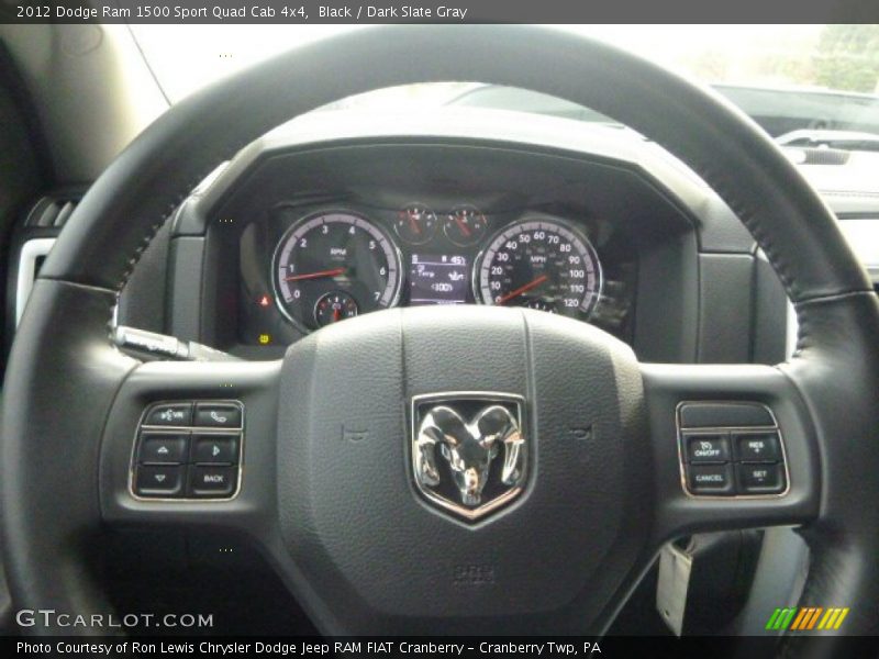 Black / Dark Slate Gray 2012 Dodge Ram 1500 Sport Quad Cab 4x4