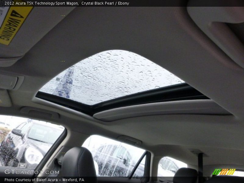Crystal Black Pearl / Ebony 2012 Acura TSX Technology Sport Wagon