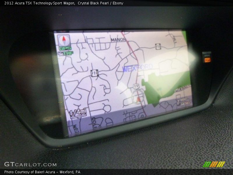 Crystal Black Pearl / Ebony 2012 Acura TSX Technology Sport Wagon