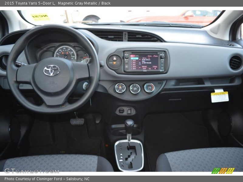 Magnetic Gray Metallic / Black 2015 Toyota Yaris 5-Door L