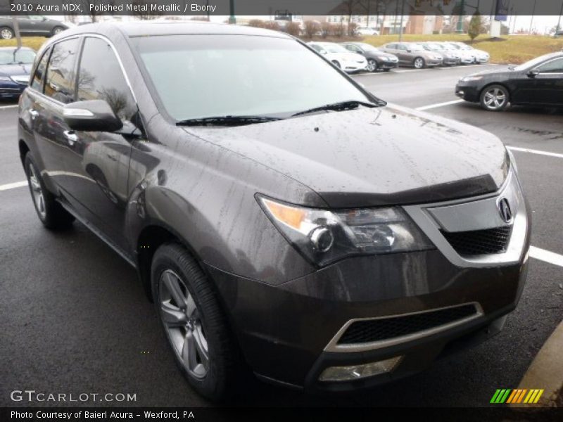 Polished Metal Metallic / Ebony 2010 Acura MDX