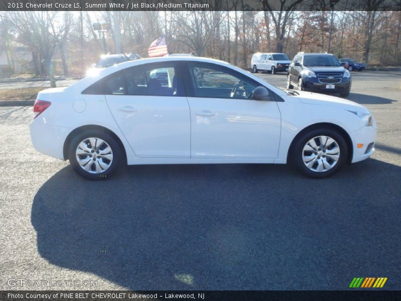 Summit White / Jet Black/Medium Titanium 2013 Chevrolet Cruze LS