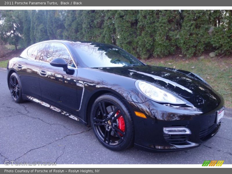 Black / Black 2011 Porsche Panamera Turbo