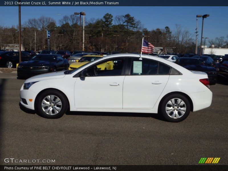 Summit White / Jet Black/Medium Titanium 2013 Chevrolet Cruze LS