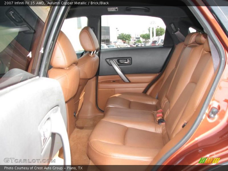 Autumn Copper Metallic / Brick/Black 2007 Infiniti FX 35 AWD