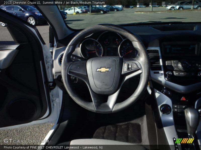 Summit White / Jet Black/Medium Titanium 2013 Chevrolet Cruze LS