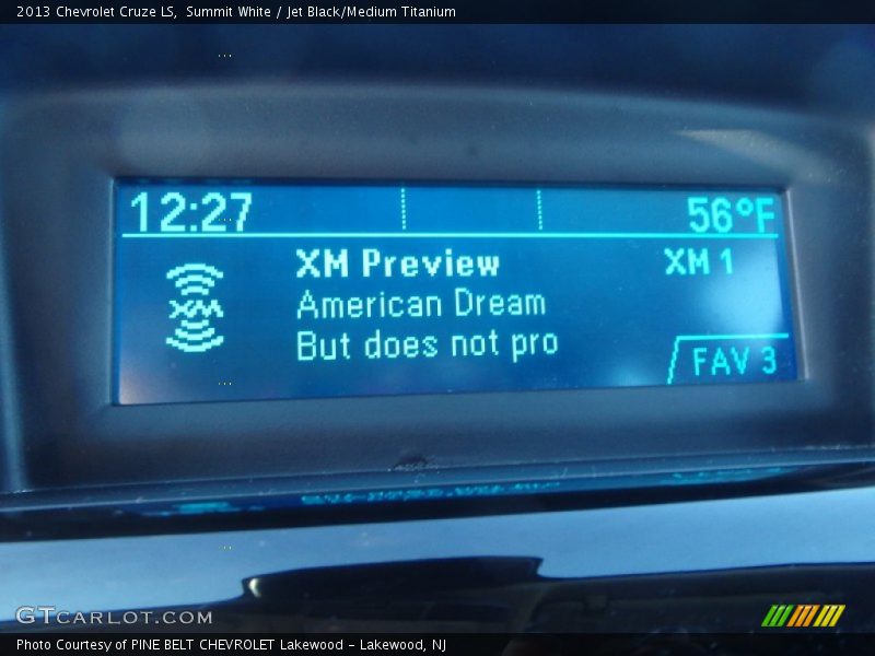 Summit White / Jet Black/Medium Titanium 2013 Chevrolet Cruze LS