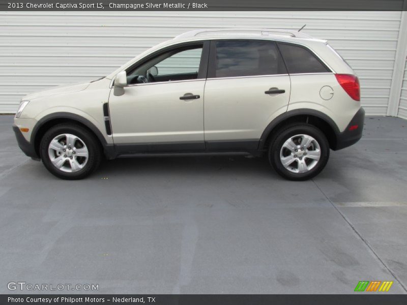 Champagne Silver Metallic / Black 2013 Chevrolet Captiva Sport LS